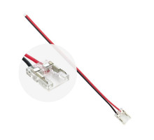Spojka pro COB pásky 8mm, LED- napájecí kablík 15 cm, 2p